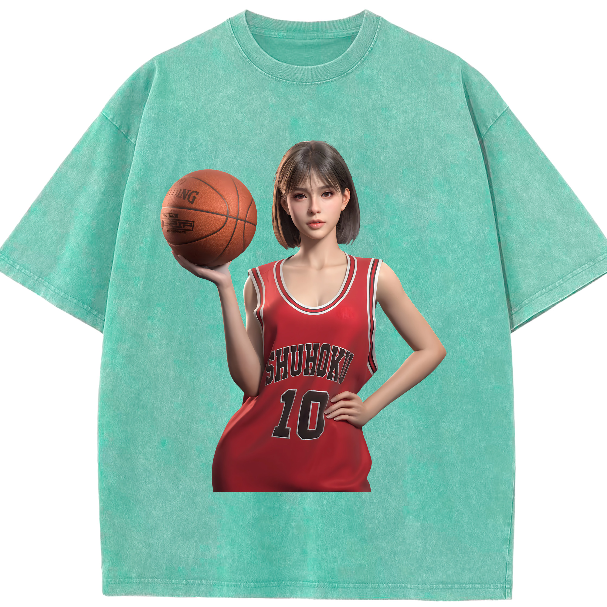 （画像用） SLAM DUNK／スラムダンク 綿100% ヴィンテージ風 半袖Tシャツ（フロントプリント）